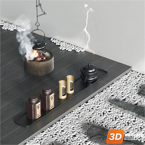 Tea Set 3D Model